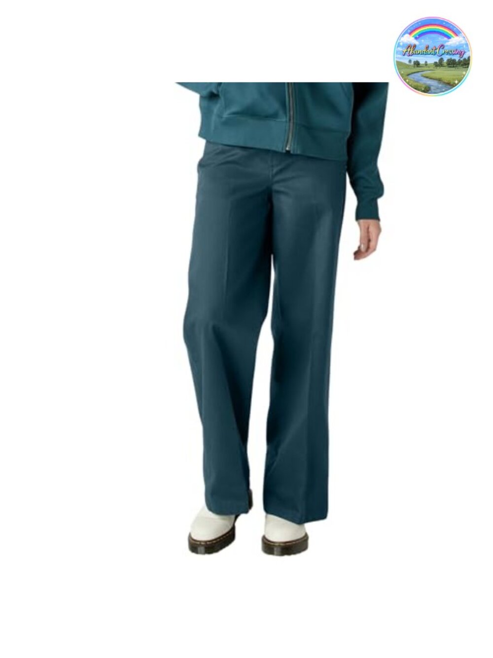 Dickies Women's High Rise Wide Leg Work Pants 32" Hook Eye